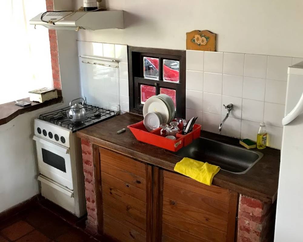 Cocina en detalle con horno